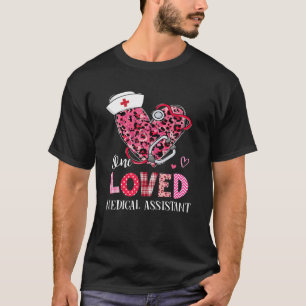 Camiseta Leopard Heart One Loved Medical Assistant Valentin