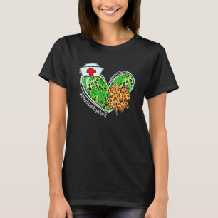 Camiseta Leopard Heart Shamrock Medical Assistant St Patric