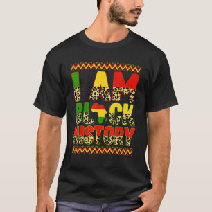 Camiseta Leopard I Am Black History Month African American