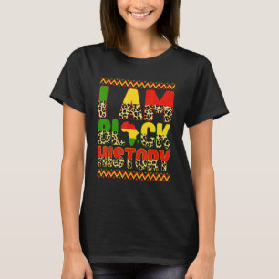 Camiseta Leopard I Am Black History Month African American