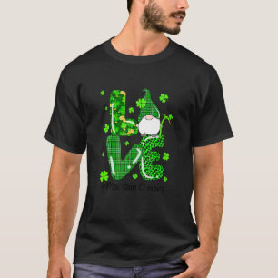 Camiseta Leopard Irish Plaid Mountain Climbing Gnome St Pat