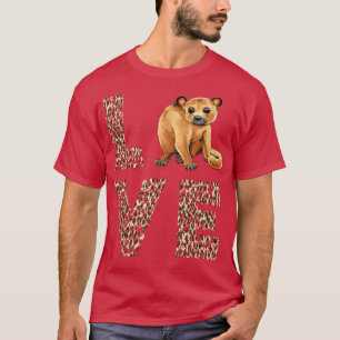 Camiseta Leopard Kinkajou Love Honey Bear Night Walker Kink