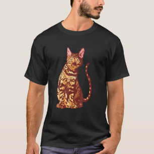 Camiseta Leopard Kitten Mom Dad Pintura Colorida de arte vi