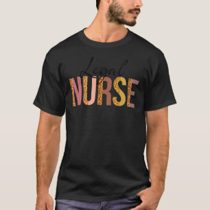 Camiseta Leopard Legal Nurs Print Para Estudiante De Enferm
