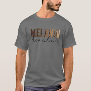 Camiseta Leopard Melanin profesor de Historia Negra regalo 