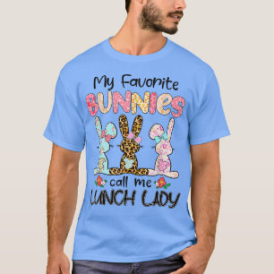 Camiseta Leopard Mis conejitos favoritos me llaman Lunch La