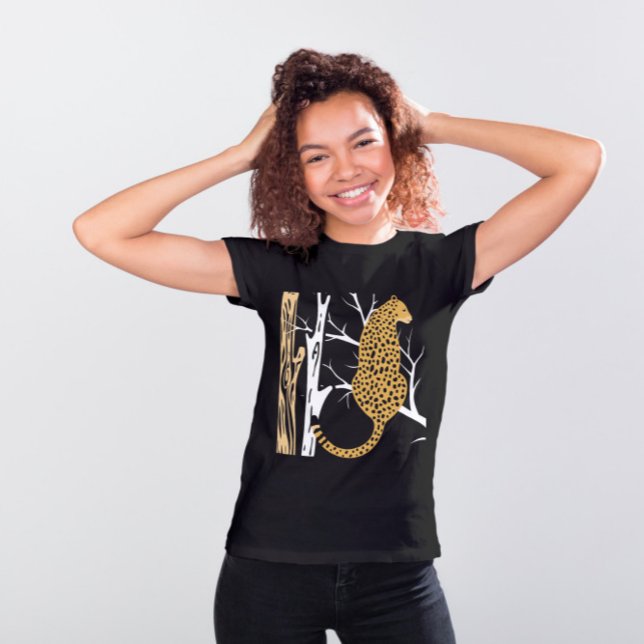 Camiseta Leopard Moda Tree-Top Style Black (Subido por el creador)