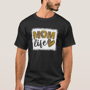 Camiseta Leopard Mom Life Happy Mothers Day World Best Mom