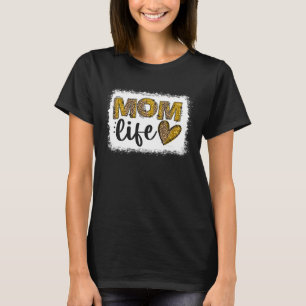 Camiseta Leopard Mom Life Happy Mothers Day World Best Mom