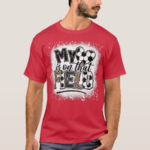 Camiseta Leopard My Heart Está En Ese Juego De Amor Del Fút