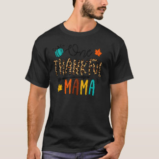Camiseta Leopard One Thankful Mama Thankending