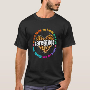 Camiseta Leopard Orgulloso Cuidador Enfermera Apreciación S