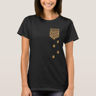 Camiseta Leopard Paw Print Pocket Guay Animal Cheetah