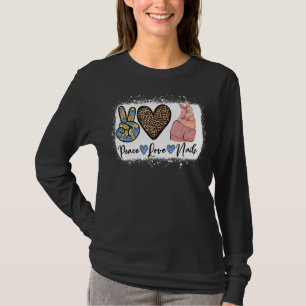 Camiseta Leopard Peace Love Nail Boss Nail Tech Nail Techni