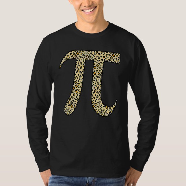 Camiseta Leopard Pi Symbol National Pi Day (Anverso)