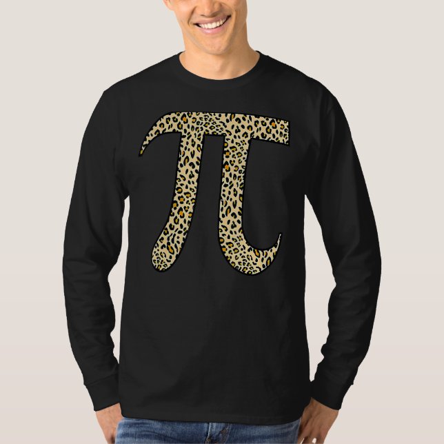 Camiseta Leopard Pi Symbol National Pi Day (Anverso)