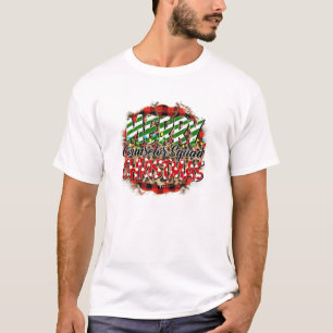 Camiseta Leopard Plaid Merry Counseller Navidades Squad Lig