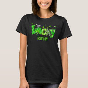 Camiseta Leopard Plaid Shamrock Teacher St Patricks Day Luc