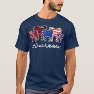 Camiseta Leopard Plaid Tooth Teeth Dental Assistant 4