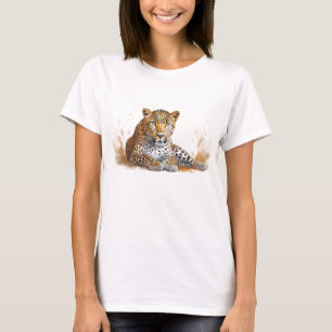 Camiseta Leopard Portrait Animal Art