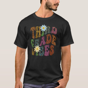 Camiseta Leopard Print 3D GRADE VIBES Teacher Peace Love