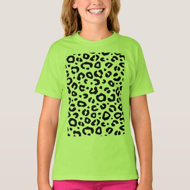 Camiseta Leopard Print Design de chicas (Anverso)