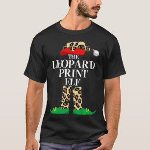 Camiseta Leopard Print Elf Mating Group Family Elf Christ