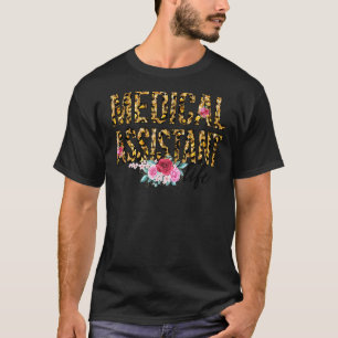 Camiseta Leopard Print Medical Assistant Life Día de la Mad
