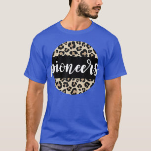 Camiseta Leopard Print Pioneers Team Mascot School Spirit G