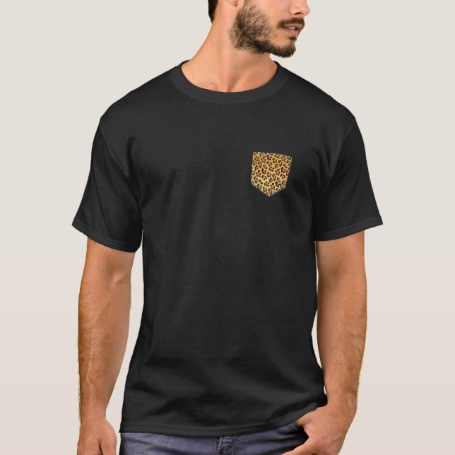 Camiseta Leopard Print Pocket Guay Animal Lover Cheetah (Anverso)