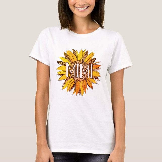 Camiseta Leopard Print Sunflower MIMI (Anverso)