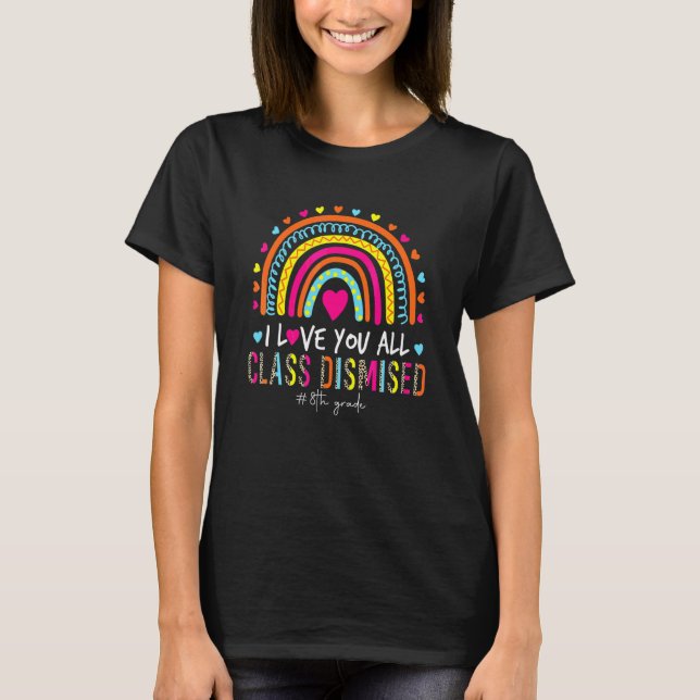 Camiseta Leopard Rainbow I Love You Class Desestimada 8Gra (Anverso)