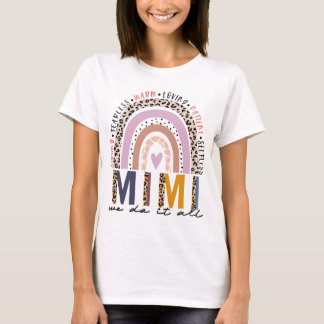 Camiseta Leopard Rainbow Mimi Life, bendecido Mimi