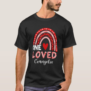 Camiseta Leopard Rainbow One Loved Counseler Día de San Val