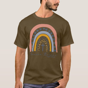 Camiseta Leopard Rainbow Promise Keeper Christian Religious