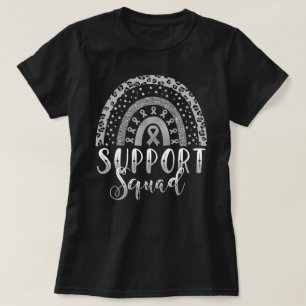 Camiseta Leopard Rainbow Support Squad Braw Cancer