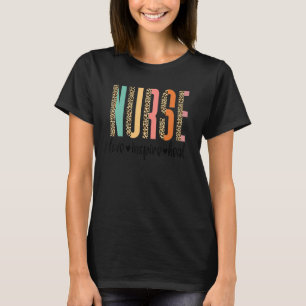 Camiseta Leopard Registro de Enfermeras Amor Inspire Enferm