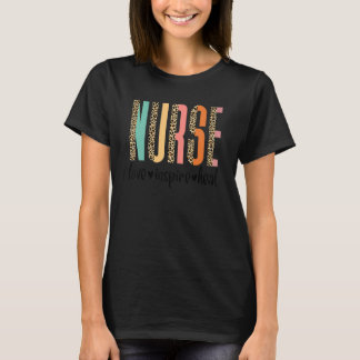 Camiseta Leopard Registro de Enfermeras Amor Inspire Enferm