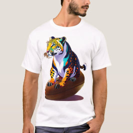 Camiseta Leopard Rugby Ball T-Shirt
