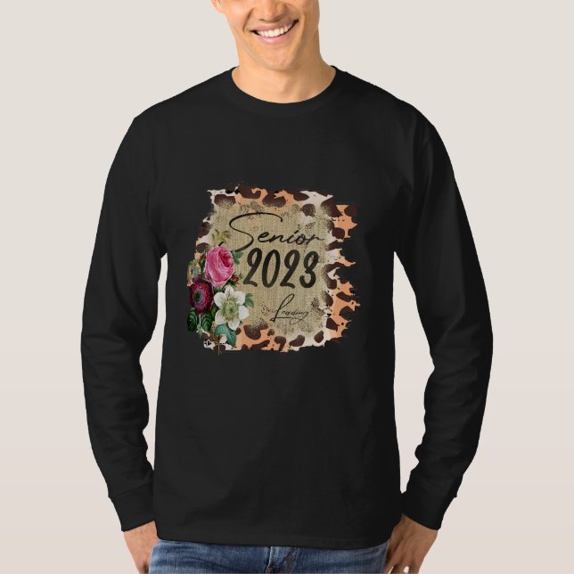 Camiseta Leopard Senior 2023 Graduation Last First Day Of 2 (Anverso)