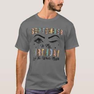 Camiseta Leopard September es mi cumpleaños, sí, el demonio