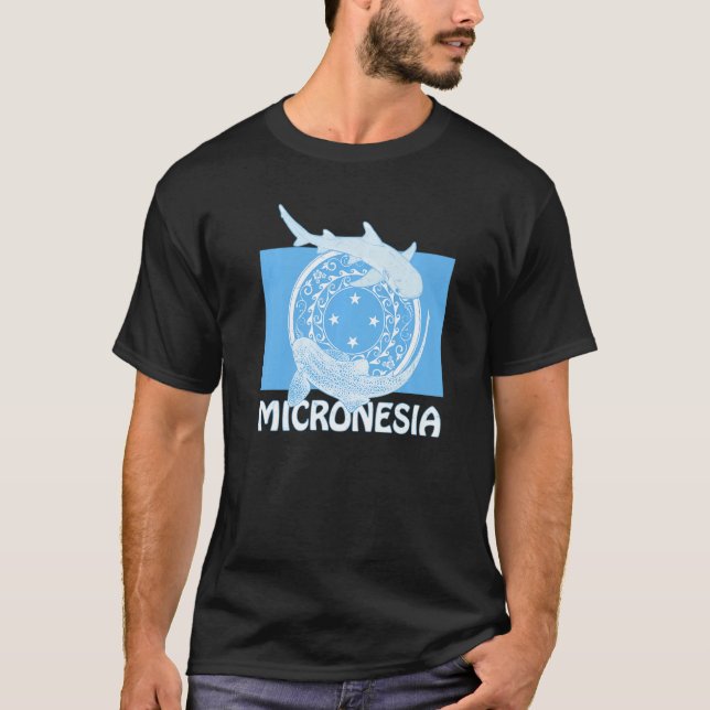 Camiseta Leopard Shark Whitetip Reef Shark En Micronesia F (Anverso)