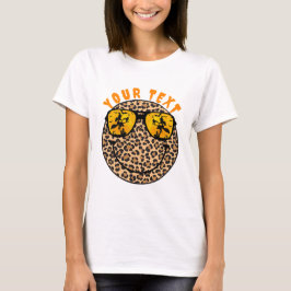 Camiseta Leopard Smile Face Halloween Personalizado Textos