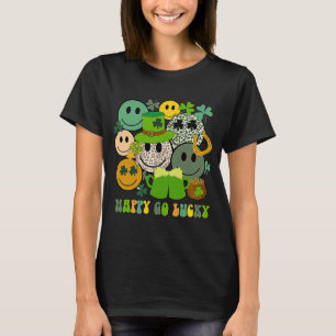 Camiseta Leopard Smile Face Leprechaun Gorra Happy Go Lucky