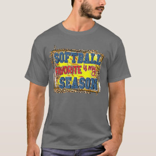 Camiseta Leopard Softball Es Mi Amor Deportivo De Temporada