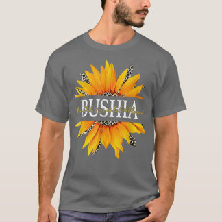 Camiseta Leopard Sunflower Bushia Agradecida Bienvenida