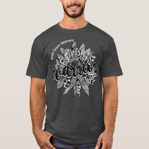Camiseta Leopard Sunflower Warrior Conciencia sobre el cánc