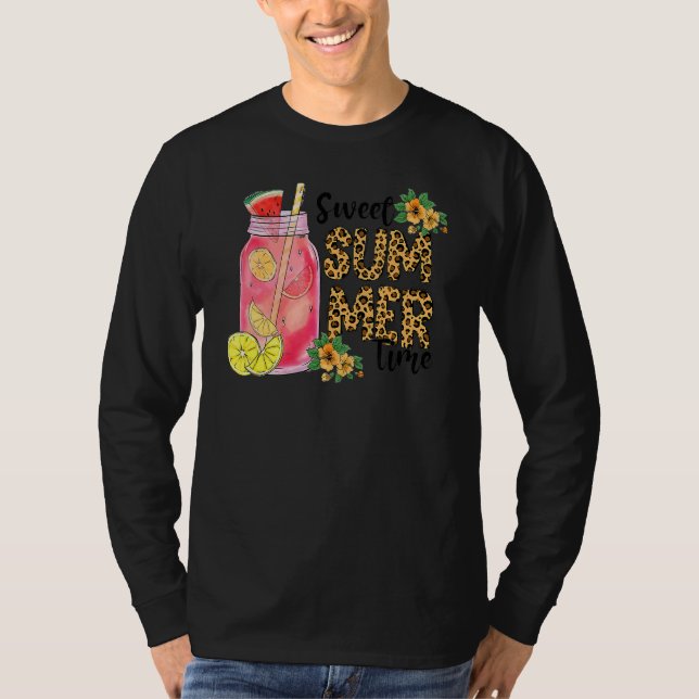 Camiseta Leopard Sweet Summer Time I Love Summer Beach Vac (Anverso)