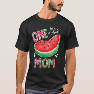 Camiseta Leopard Tie Dye One In A Melon Mom Watermelon Day
