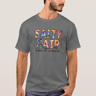 Camiseta Leopard Tie Dye Salty Hair no se preocupa por el v